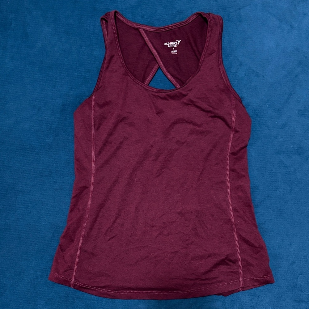 Old Navy Burgundy Racerback Tank